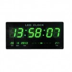 Ceas de perete cu afisaj verde